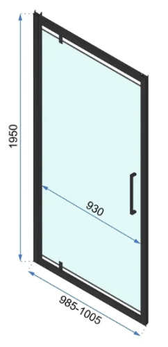 Душевая дверь Rea Rapid Swing chrom 100 K5607