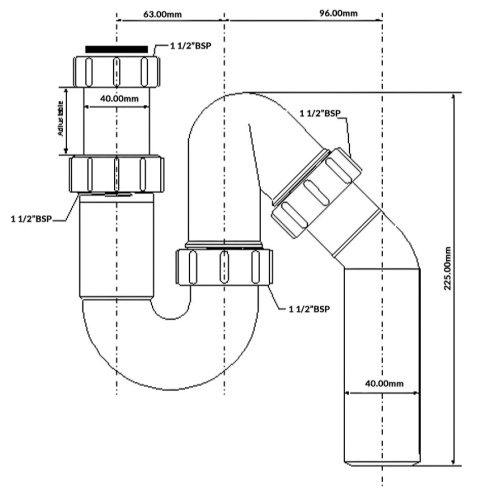 Сифон для мойки McAlpine HC6