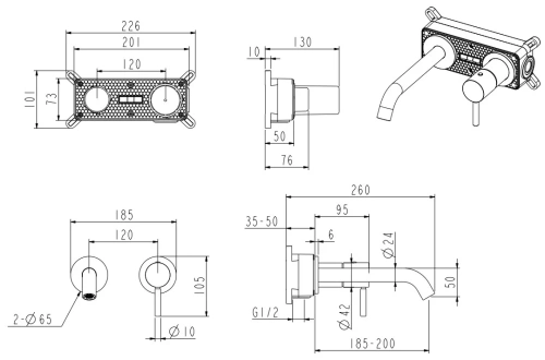 Смеситель для раковины Nemo Round NM-2313CR chrome