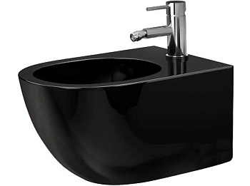 Биде подвесное Rea Carlo Mini Black matt C6380