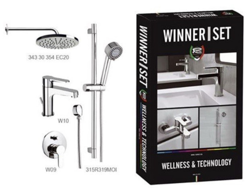 Набор смесителей для ванной комнаты Remer Winner W0910315RMOI