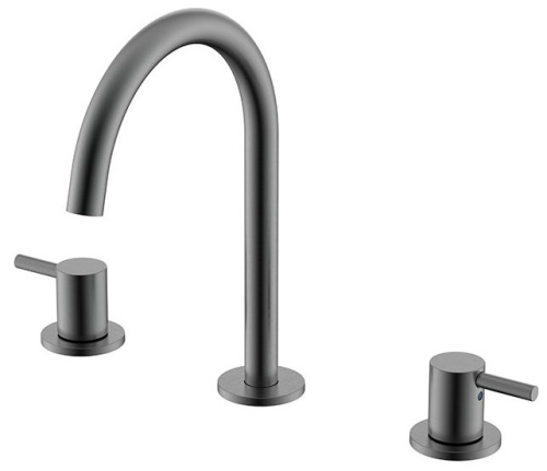 Смеситель для раковины Nemo Round NM-2315BGM brush gun metal