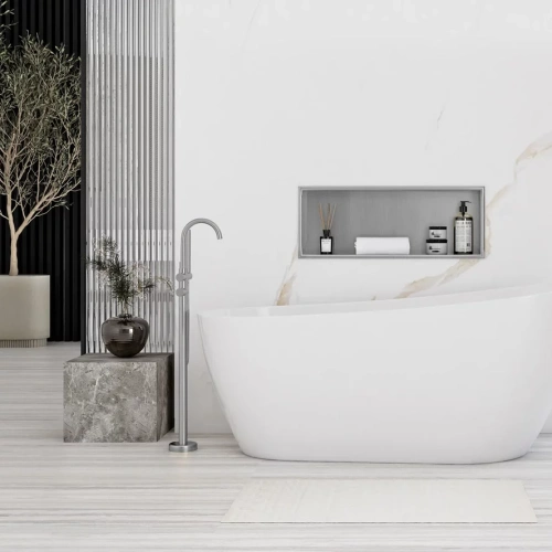 Полка врезная Rea 03 nikiel matt 05602