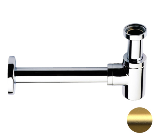 Сифон 1”1/4 Remer 958BBG, золото брашированное