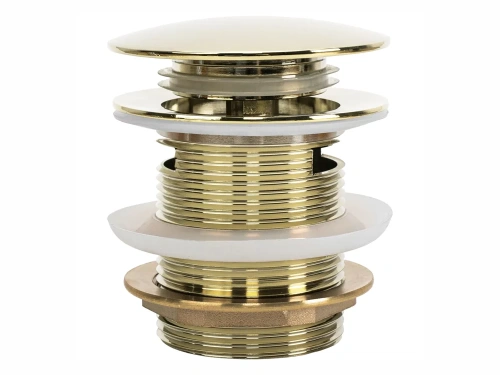 Донный клапан для ванны Rea клик-клак gold W2008 универсальный