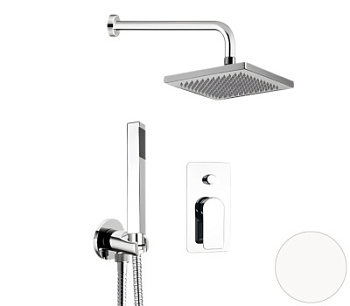 Душевая система Remer Infinity I09S08OBO, белый матовый