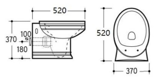Унитаз подвесной Ceramalux 2021