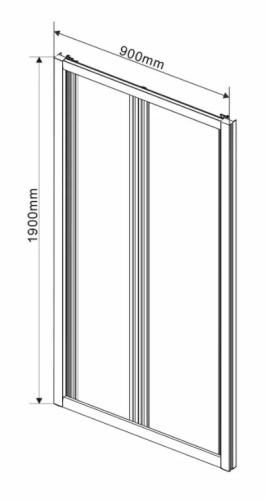 Душевая дверь Vincea Garda VDB-1G800CH