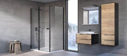 Душевая дверь Kolpa-San Andromeda D 120 black transparent 516630