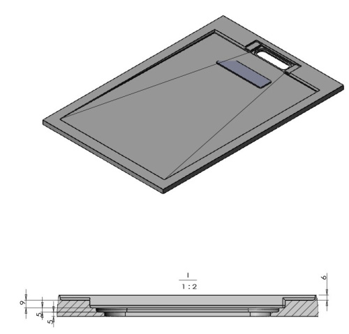 Душевой поддон Vincea VST-4SRL8012W