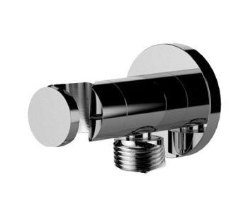 Держатель ручного душа с подключением и запорным вентелем Remer 338M