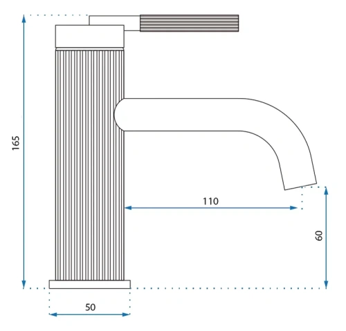 Смеситель для умывальника Rea Argon gold B7800