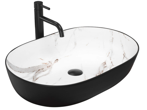 Умывальник Rea Cleo black aiax matt U6625