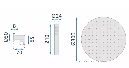 Душевая система Rea Lungo miler white P6614