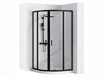 Душевой уголок Rea Look Black 90x90 K7903