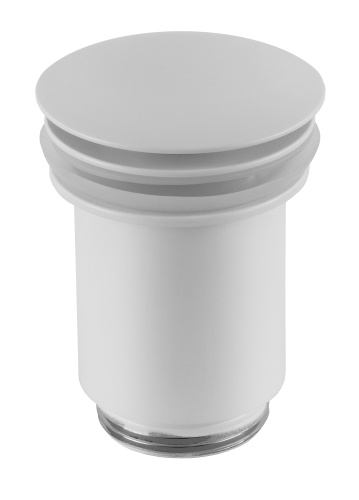 Донный клапан без перелива 1”1/4 Remer 904CC114BO, белый матовый