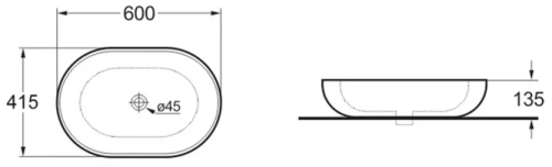 Умывальник Vincea VBS-113MA