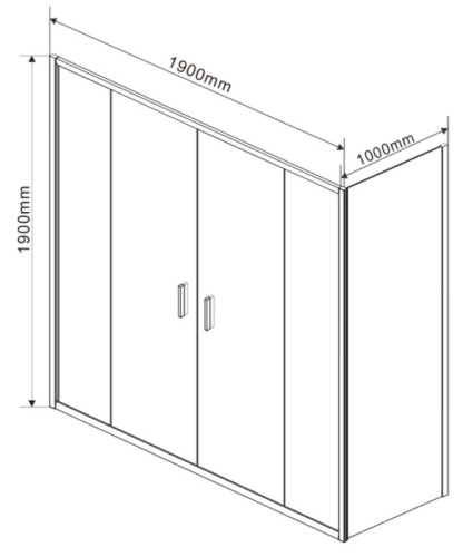Душевой уголок Vincea Garda VSR-1G21019CL