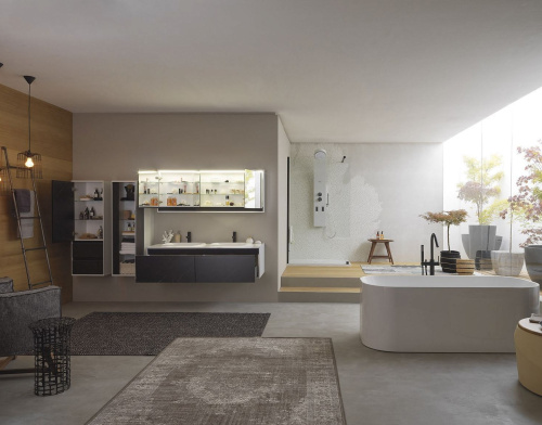 Пенал подвесной Kolpa-san Pandora P1302 45 Black stone 514320