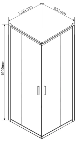 Душевой уголок Vincea Garda VSS-1G9012CL
