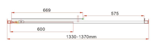 Душевая дверь Vincea Garda VDS-1G135CLB