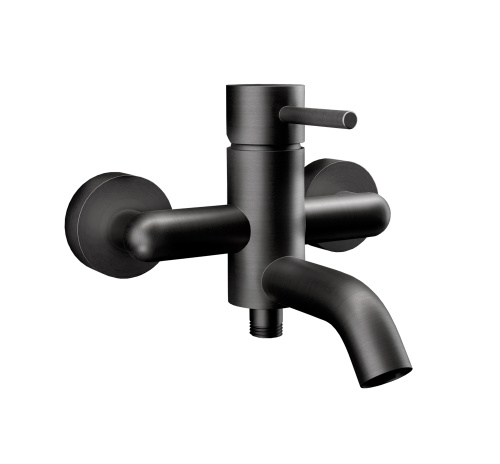 Смеситель для ванны Remer X Style X05CFP, чёрный брашированный хром