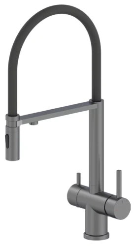 Смеситель для мойки Vivi Felice 1314 Gn Gun Metal Nero