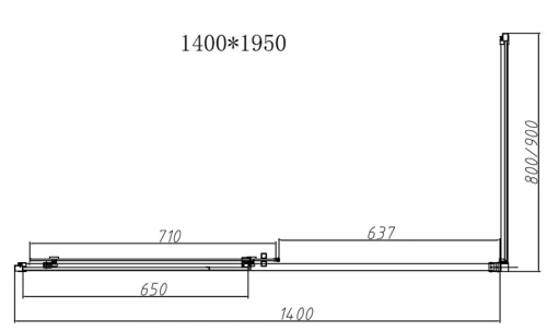 Душевой уголок Vincea Slim-N VSR-4SN8014CL