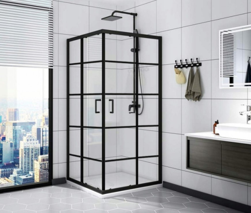 Душевой уголок Calani Delta 90x90 Black CAL-K6521