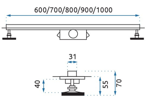 Трап для душа Rea Neo Slim Pro 700 G8401