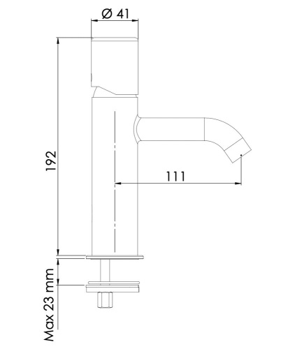 Смеситель для раковины Daniel Trilogy TG606NDP