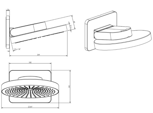 Душевая система Vincea Inspire VSFW-432TI1GM