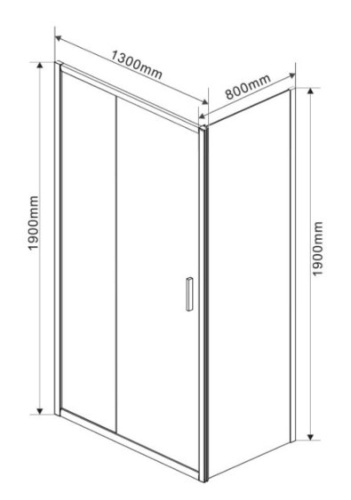 Душевой уголок Vincea Garda VSR-1G8013CLG
