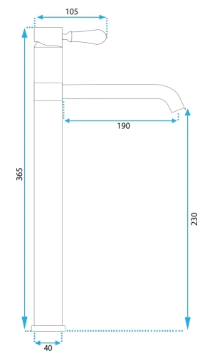 Смеситель для умывальника Rea Serra gold matt B1145