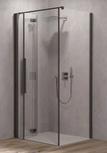 Душевая дверь Kolpa-San Polaris Fold D 80-L black transparent 516240
