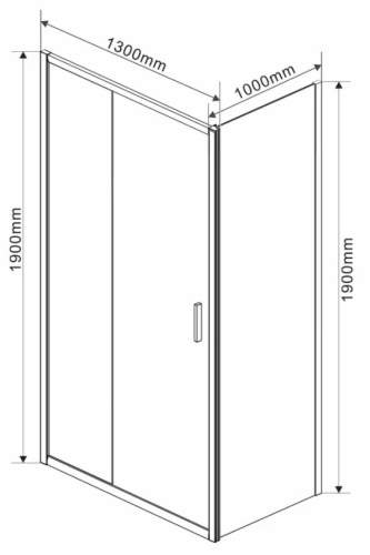 Душевой уголок Vincea Garda VSR-1G1013CL