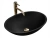 Умывальник Rea Della black matt U0274 Умывальник Rea Della black matt U0274