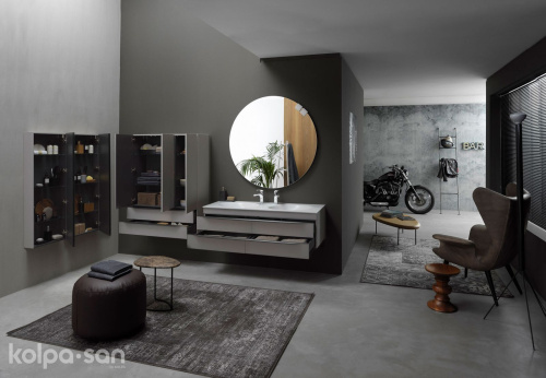 Пенал подвесной Kolpa-san Malaya 1301/1000 Dark Grey 573780