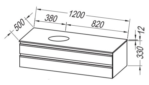 Тумба подвесная Kolpa-san Alexis OA 120 Craft wood 547230