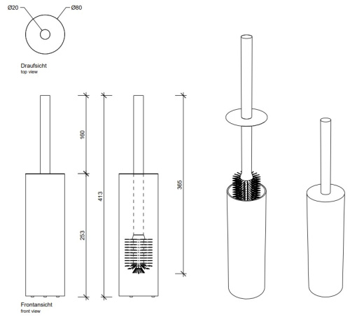 Ёршик напольный Decor Walther Bar SBG 0856876