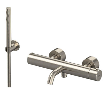 Смеситель для ванны Remer X Style INOX SSXT02, нержавеющая сталь