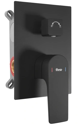 Душевая система Rea Moby black P2402