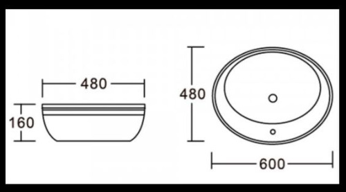 Умывальник CeramaLux 3573