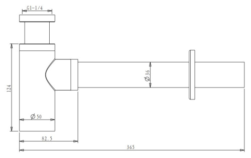 Сифон для раковины Nemo NM-SI01BN brush nickel