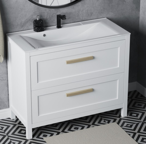 Тумба напольная Vela Фаворит массив 100Н (белый) под Milen TU69403