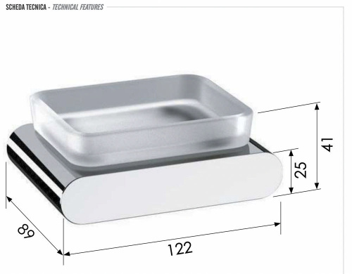 Мыльница Remer Lounge LN10BO, белый матовый