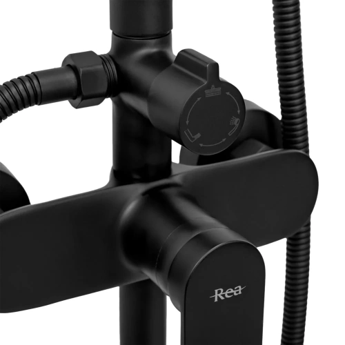 Душевая система Rea Verso Black Matt P9145