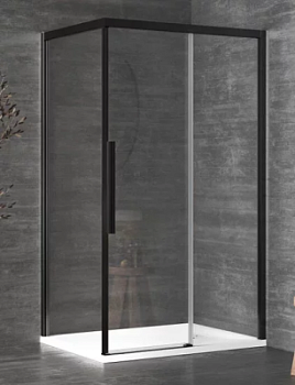 Душевой уголок Kolpa-San Libra DW 120X90-R black transparent 518470
