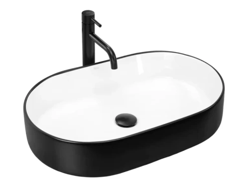 Умывальник Rea Nadia 60 Black Matt White U8781