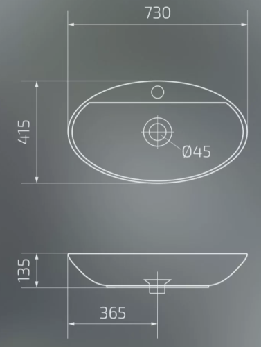 Умывальник Gid N9435